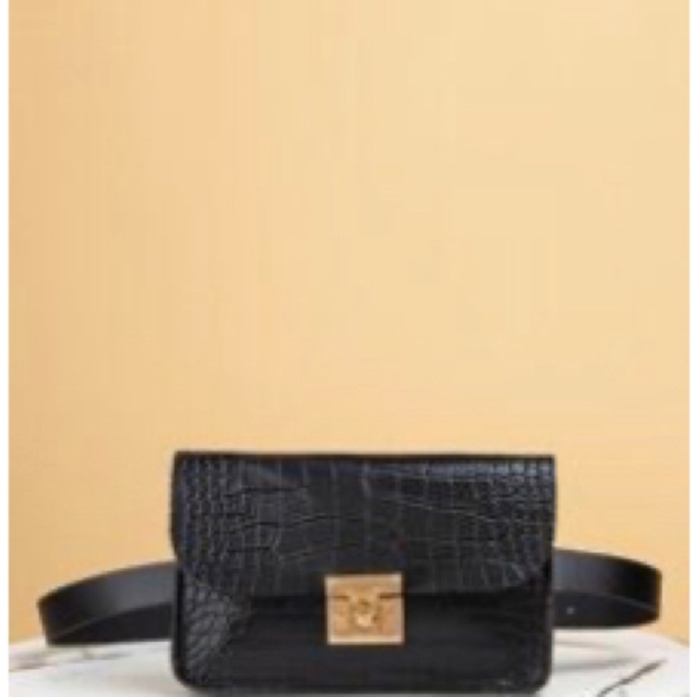 Croc Embossed Belt Bag